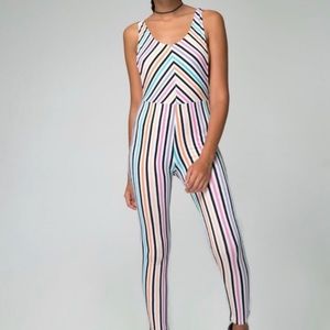 Motel Rocks Candy Stripe Unitard